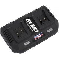 Sealey SV20 20v Cordless Li-Ion Dual Port Battery Charger
