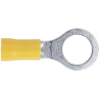 Sealey YT16 Easy-Entry Ring Terminal Ø10.5Mm (3/8in) Yellow Pack Of 100