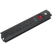 Sealey EL34USBB Extension Cable 2.6M 4 X 230V + 2 X Usb Sockets - Black