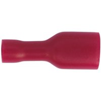 Sealey RT16 Fully Insulated Terminal 6.3Mm Female Red Pack Of 100