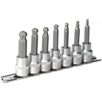 Sealey 7 Piece 3/8" Drive Ball End Hexagon Socket Bit Set Metric