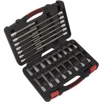 Sealey 30 Piece 3/8" Drive Hexagon Socket Bit Set