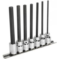 Sealey 7 Piece 3/8" Drive Long Reach Hexagon Socket Bit Set