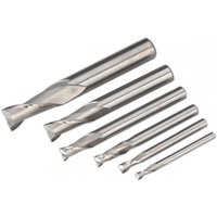 Sealey 6 Piece HSS End Mill Set for SM2503 Mini Mill