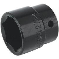 Sealey 1/2" Drive Hexagon Impact Socket Metric