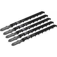 Sealey SJBT144D Jigsaw Blade General Wood 100Mm 6Tpi - Pack Of 5