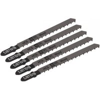 Sealey SJBT101B Jigsaw Blade Hard Wood 100Mm 10Tpi - Pack Of 5