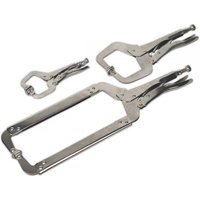 Sealey 3 Piece Locking C Clamp Plier Set