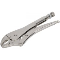 Sealey AK6821 Locking Pliers Curved Jaws 230Mm 0-45Mm Capacity, Multi