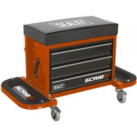 Sealey Mechanics Rolling Tool Box Seat Orange