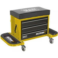 Sealey Mechanics Rolling Tool Box Seat Yellow