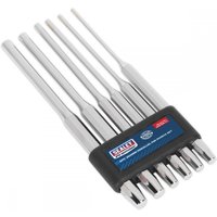 Sealey AK9128L 6 Piece Long Parallel Pin Punch Set