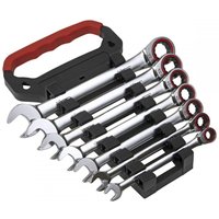 Sealey 7 Piece Ratchet Combination Spanner Set