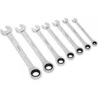 Siegen 7 Piece Ratchet Combination Spanner Set Metric