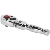 Sealey 1/4" Drive Flexible Head Stubby Ratchet