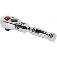 Sealey AK661SF Ratchet Wrench Flexi-Head Stubby 3/8inSq Drive