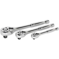Sealey AK6672 3 Piece Ratchet Wrench Set