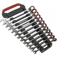 Sealey 12 Piece Reversible Ratchet Combination Spanner Set