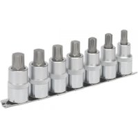 Sealey 7 Piece 1/2" Drive Ribe Socket Bit Set