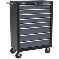 Sealey AP3508TB Rollcab 8 Drawer With Ball-Bearing Slides - Black/Grey