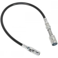 Sealey GGSF450 Rubber Delivery Hose With 4-Jaw Connector Flexible 450Mm Quick Release Coupling