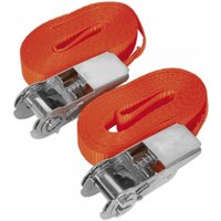 Sealey 2 Piece Ratchet Tie Down Strap