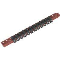 Sealey 1/4" Drive Socket Retaining Rail 12 Clips