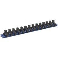 Sealey 1/4" Drive Aluminium Socket Retaining Rail 14 Clips