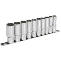 Sealey 10 Piece 1/2" Drive Deep Spline Torx Socket Set