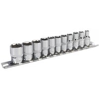 Sealey 11 Piece 1/4" Drive Hexagon WallDrive Socket Set Imperial