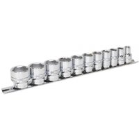 Sealey 11 Piece 3/8" Drive Lock On Hexagon Socket Set Imperial
