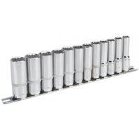 Sealey 12 Piece 3/8" Drive Deep Bi Hexagon WallDrive Socket Set Metric