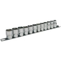 Sealey 12 Piece 3/8" Drive Bi Hexagon WallDrive Socket Set Metric