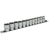 Sealey 12 Piece 3/8" Drive Hexagon WallDrive Socket Set Metric
