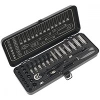 Sealey Black Series 32 Piece 1/4" Drive WallDrive Socket Set