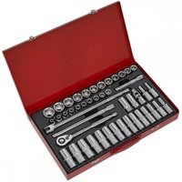 Sealey 46 Piece 1/2" Drive Hexagon WallDrive Socket Set