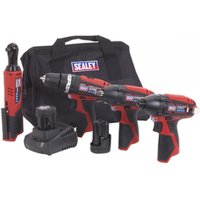 Sealey CP1200 12v Cordless 4 Piece Power Tool Kit