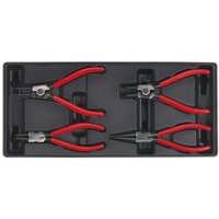 Sealey 4 Piece Circlip Plier Set in Module Tray