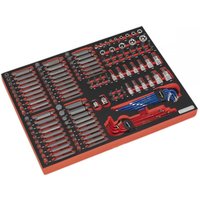 Sealey TBTP07 177 Piece Screwdriver Bit and Socket Set in Module Tray