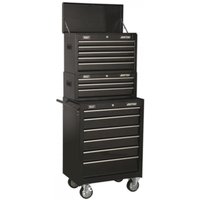 Sealey American Pro 14 Drawer Roller Cabinet, Mid and Top Tool Chest