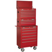 Sealey American Pro 14 Drawer Roller Cabinet, Mid and Top Tool Chest