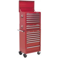 Sealey Superline Pro 14 Drawer Roller Cabinet, Mid Box and Top Tool Chest