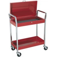 Sealey Heavy Duty 2 Shelf Trolley with Lockable Top