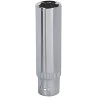 Sealey 1/4" Drive Polished Deep Hexagon WallDrive Socket Metric