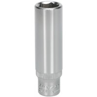 Sealey 1/4" Drive Deep Hexagon WallDrive Socket Metric