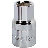 Sealey 1/2" Drive Hexagon WallDrive Socket Metric