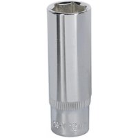 Sealey 1/4" Drive Polished Deep Hexagon WallDrive Socket Metric