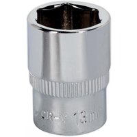 Sealey 1/4" Drive Hexagon WallDrive Socket Metric