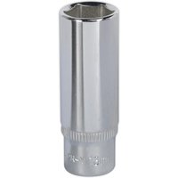 Sealey 1/4" Drive Polished Deep Hexagon WallDrive Socket Metric