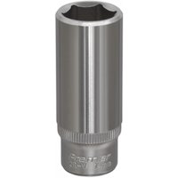 Sealey 1/4" Drive Deep Hexagon WallDrive Socket Metric